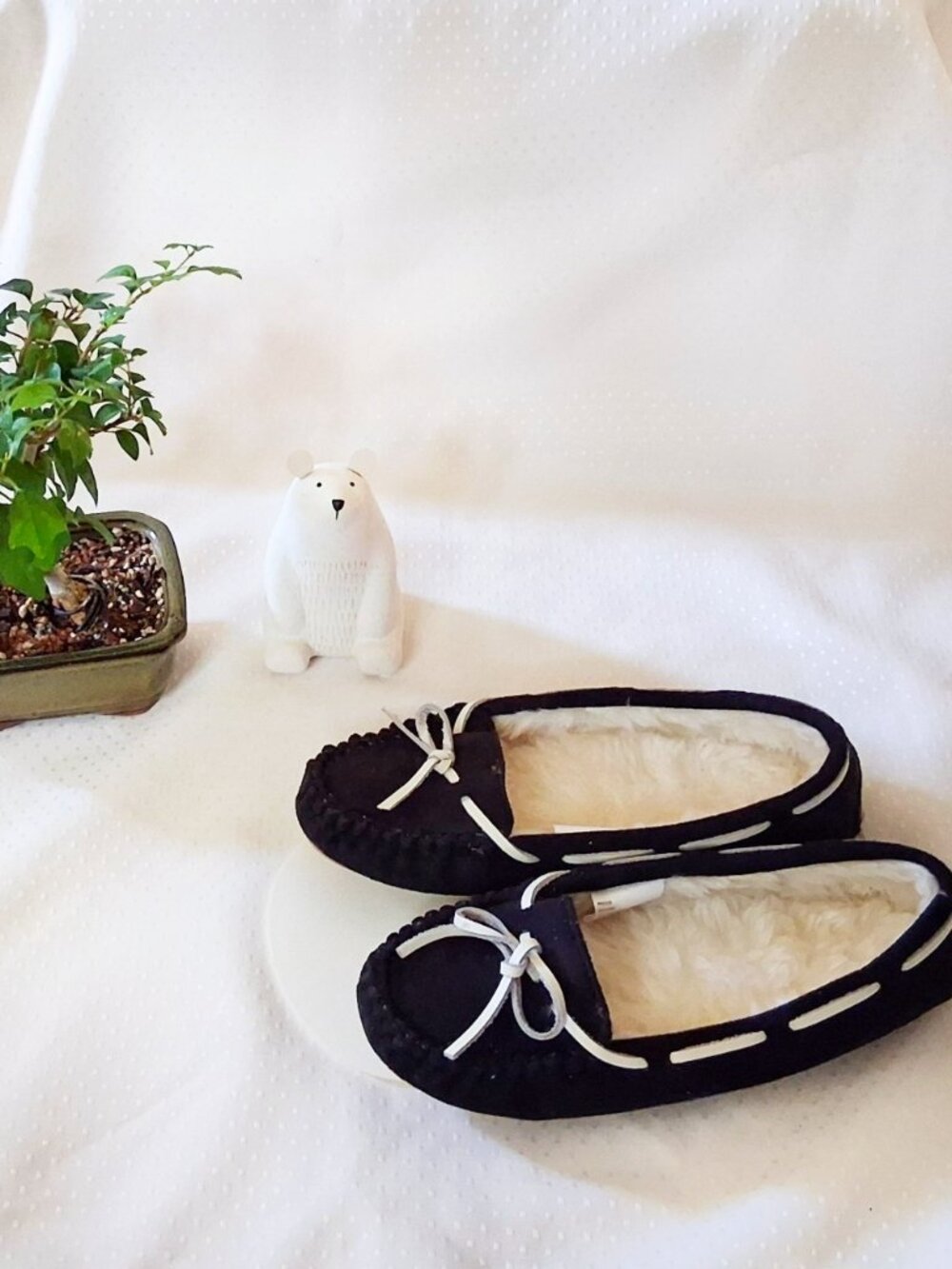 2010's SO Faux Fur Moccasin Slippers